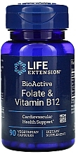 Парфумерія, косметика Харчові добавки "Фолієва кислота й вітамін В12" - Life Extension BioActive Folate & Vitamin B12