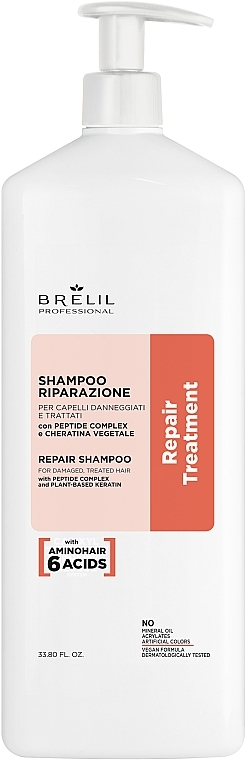 Восстанавливающий шампунь для волос - Brelil Repair Treatment Repair Shampoo — фото N2