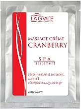 Парфумерія, косметика Масажний крем для обличчя та тіла з журавлиною - La Grace Cranberry Massage Creme (пробник)