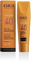 Зволожуюча легка емульсія для обличчя SPF-40 - Gigi Sun Care Ultra Light Facial Sun Screen SPF-40 — фото N2