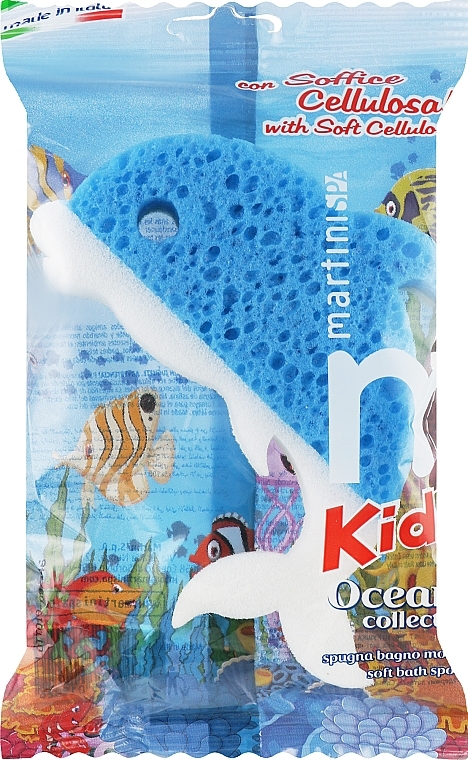 Губка для тіла "Океан", дельфін - Martini SPA Soft Bath Sponge — фото N1