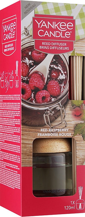 Аромадиффузор "Красная малина" - Yankee Candle Reed Diffuser Red Raspberry — фото N1