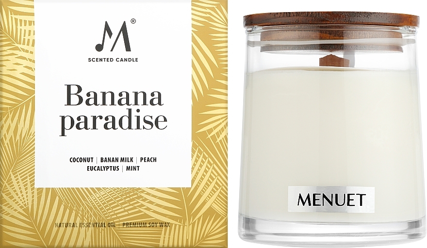 Ароматична свічка "Banana Paradise" - Menuet Scented Candle — фото N2