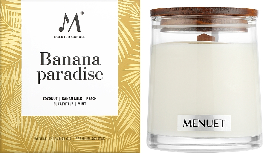 Ароматическая свеча "Banana Paradise" - Menuet Scented Candle — фото N2