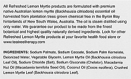 Мило на рослинній основі натуральне освіжальне відлущувальне з олією лимонного мирта - Tea Tree Therapy Exfoliating Soap — фото N3
