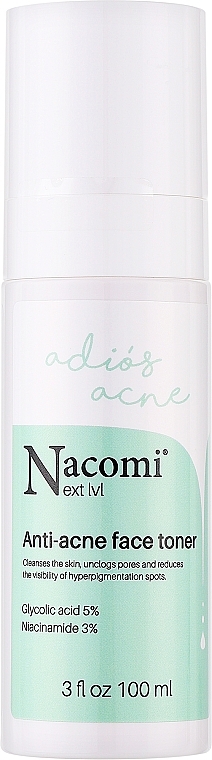 Тонік для обличчя проти прищів - Nacomi Next Level Anti-acne Face Toner