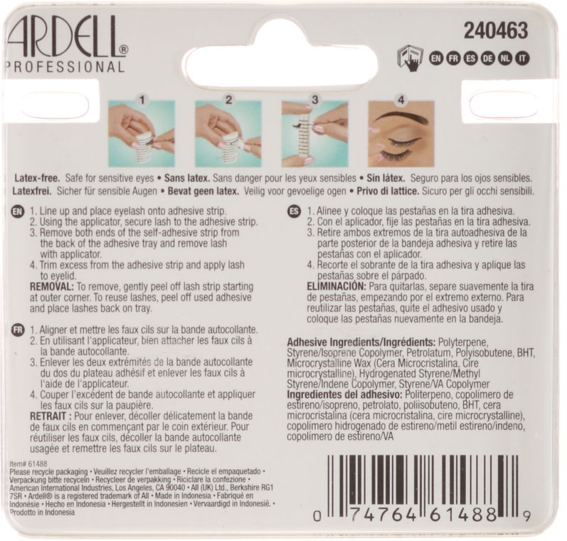 Клейкі смужки для накладних вій, 61488 - Ardell Self-Adhesive Strips — фото N2