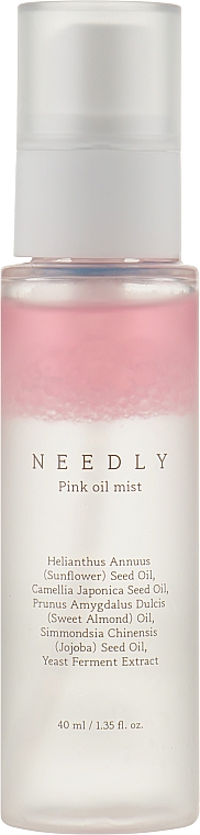 Двофазна зволожувальна сироватка-спрей для обличчя - Needly Pink Oil Mist — фото N1