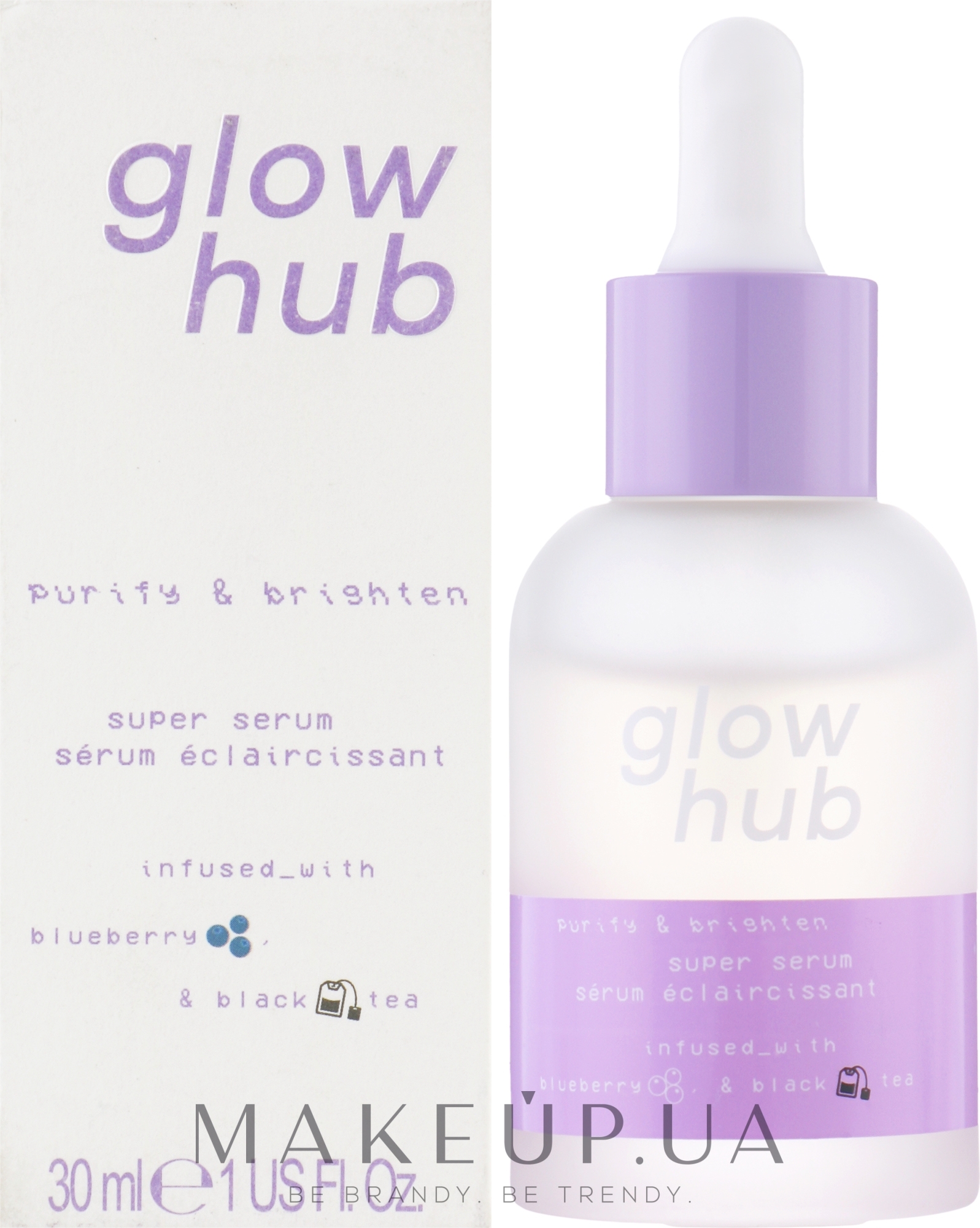 Детокс-сироватка для проблемної шкіри - Glow Hub Purify & Brighten Super Serum — фото 30ml