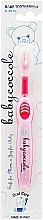 Парфумерія, косметика Зубна щітка для дітей, рожева, 6-36м - Babycoccole Junior Toothbrush *