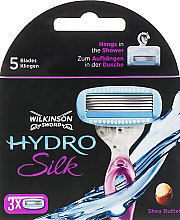Парфумерія, косметика Змінні касети для гоління, 3 шт. - Wilkinson Sword Women Hydro Silk Purple