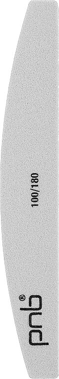 Баф для ногтей 100/180 Grey, полукруг - PNB — фото N1