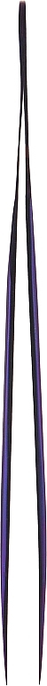 Пінцет прямий з вигином, пурпурове сяйво - Vivienne — фото N2