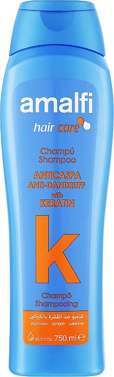 Шампунь против перхоти «Кератин» - Amalfi Keratin anti-dandruff Shampoo — фото N1