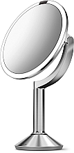 Дзеркало сенсорне кругле, 20 см, сріблясте - Simplehuman Sensor Touch Control Trio Mirror — фото N4
