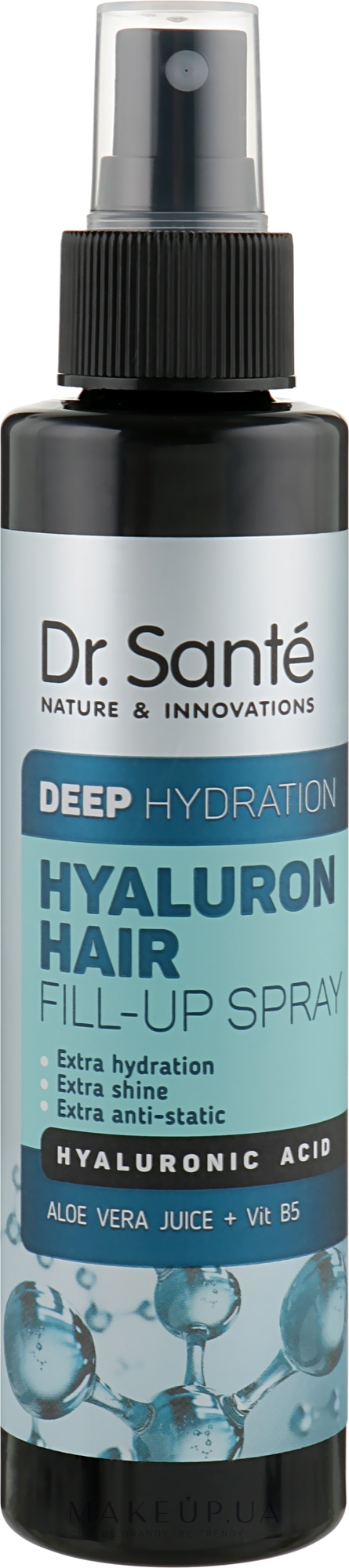 Спрей для глибокого зволоження волосся - Dr. Sante Hyaluron Hair Deep Hydration Fill-Up Sprey — фото 150ml