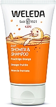 Парфумерія, косметика Дитячий шампунь-гель 2 в 1 "Апельсин" - Weleda Kids 2in1 Shampoo & Bodu Wash Fruchtige Orange