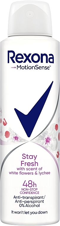 Антиперспирант-спрей "Белые цветы и Личи" - Rexona MotionSense Stay Fresh Antiperspirant Spray — фото N1