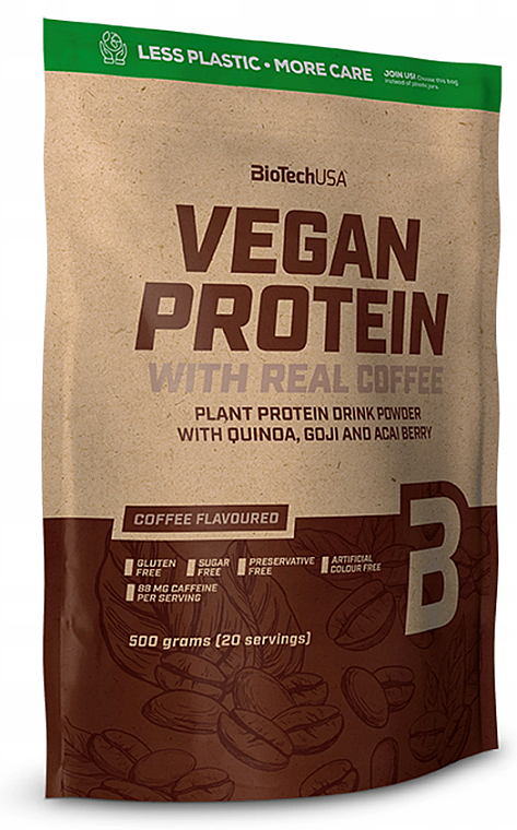 Протеин веганский "Кофе" - BioTechUSA Vegan Protein — фото N1