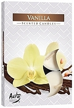 Набір чайних свічок "Ваніль" - Bispol Vanilla Scented Candles — фото N1