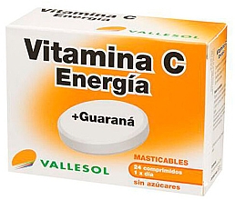 Парфумерія, косметика Харчова добавка "Вітамін С+ гуарана" - Vallesol Vitamina C + Guarana