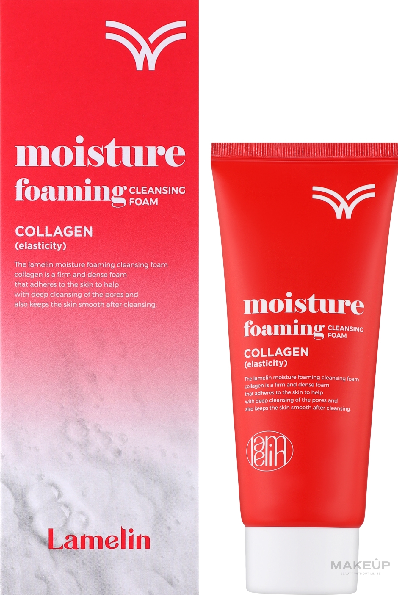 Пінка для вмивання з колагеном - Lamelin Moisture Foaming Cleansing Foam — фото 100ml