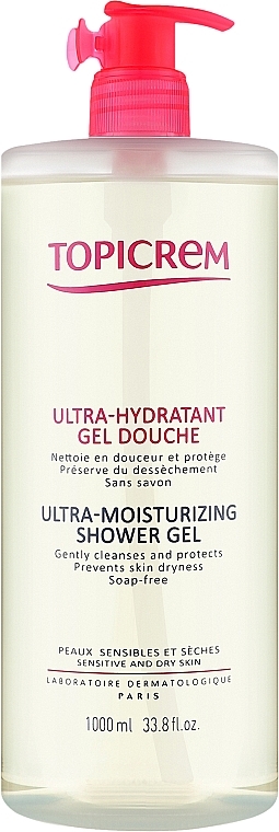 Ультразволожуючий гель для душу - Topicrem Ultra-Moisturizing Shower Gel — фото N3