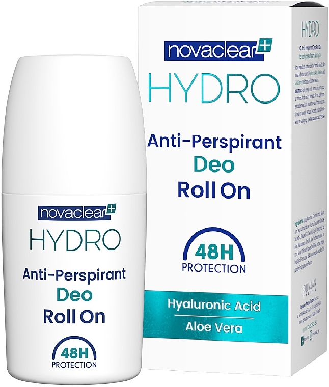 Шариковый дезодорант - Novaclear Hydro Anti-Perspirant Deo Roll On — фото N1