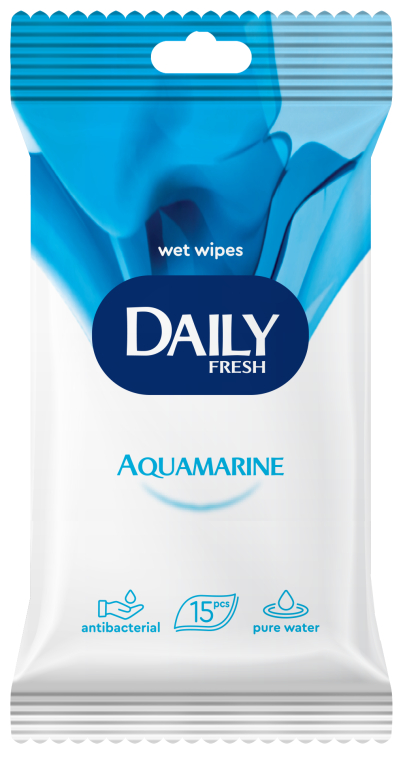 Вологі серветки універсальні - Daily Fresh Wet Wipes Aquamarine