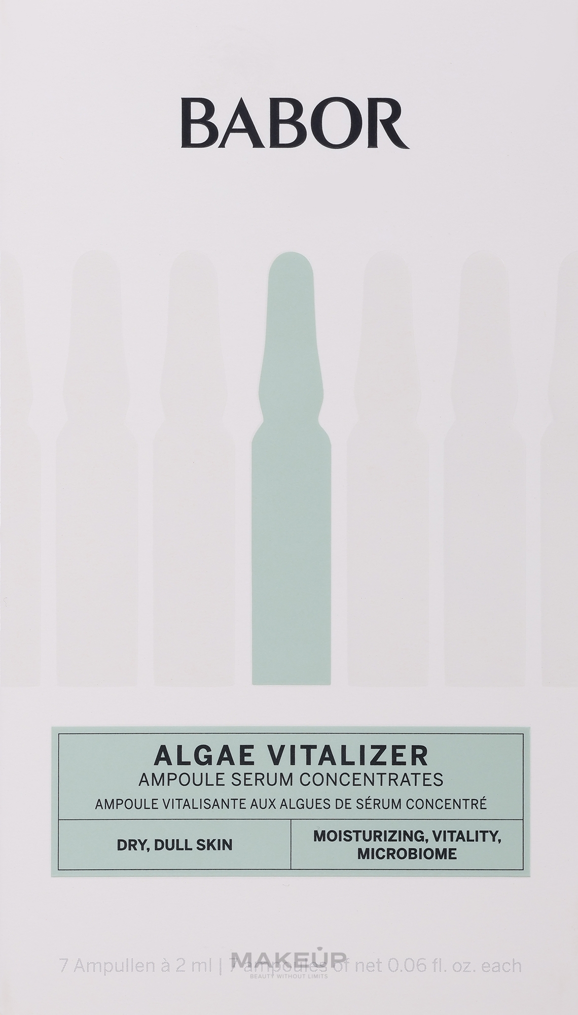Ампулы для лица с водорослями - Babor Ampoule Concentrates Algae Vitalizer — фото 7x2ml