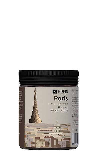 Ароматична свічка "Париж" - HiSkin Paris Scented Soy Candle — фото N1