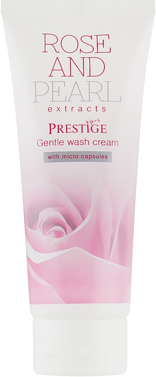 Ніжний крем для вмивання з мікрогранулами - Vip s Prestige Rose & Pearl Gentle Wash Cream — фото N2