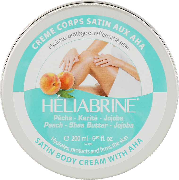 Крем для тела с экстрактом персика и каротином - Heliabrine Satin Body Cream — фото N1