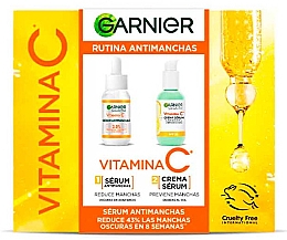 Парфумерія, косметика Набір - Garnier Skin Active Vitamin C (serum/cr/50ml + serum/30ml)