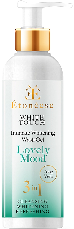 Освітлювальний гель для інтимної гігієни "Чудовий настрій" - Etoneese White Touch Intimate Whitening Wash Gel Lovely Mood — фото N1