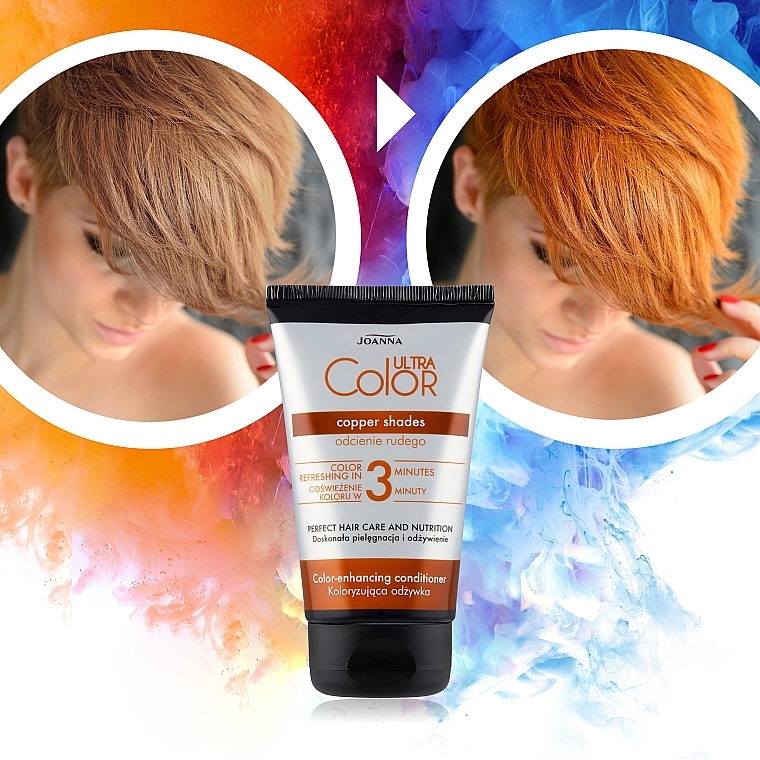 Відтінковий кондиціонер для волосся "Copper Shades" - Joanna Ultra Color System — фото N4
