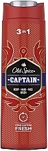 Шампунь-гель для душу 2 в 1 - Old Spice Captain Shower Gel + Shampoo — фото N1