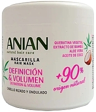 Маска для волос - Anian Natural Definition & Volume Hair Mask — фото N2