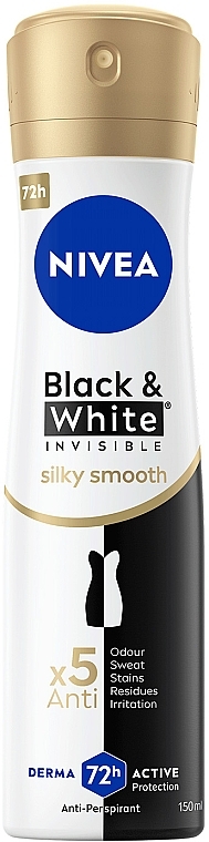 Антиперспірант "Чорне та Біле невидимий: гладкий шовк" - NIVEA Black & White Invisible Silky Smooth Anti-Perspirant