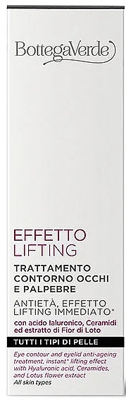 Антивіковий крем для контуру очей - Bottega Verde Lifting Effect Anti-Ageing Eye Contour Cream — фото N2