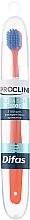 Духи, Парфюмерия, косметика Зубная щетка "Ultra Soft" 512063, оранжевая с синей щетиной, в кейсе - Difas Pro-Clinic 5100