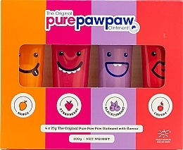 Набір відновлювальних бальзамів для губ - Pure Paw Paw Four Pack (lip/balm/4x25g) — фото N1