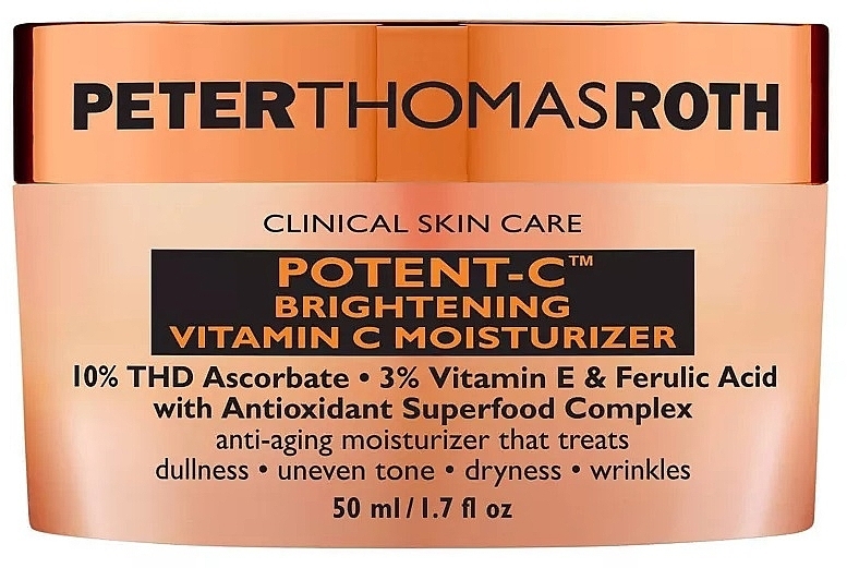 Осветляющий крем для лица - Peter Thomas Roth Potent-C Brightening Vitamin C Moisturizer — фото N1