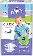 Підгузки дитячі "Happy" Classic Maxi 4 (8-18 кг), 66 шт. - Bella Baby — фото N1