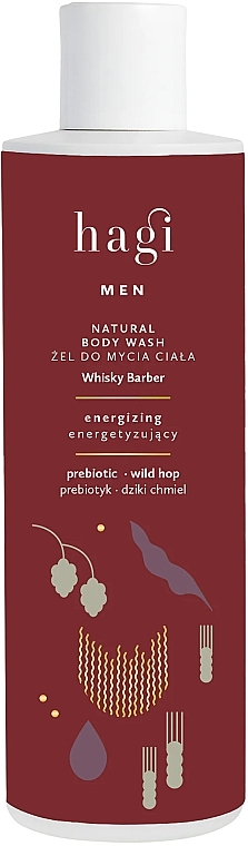 Гель для душа - Hagi Men Whiskey Barber Energizing Body Wash — фото N1