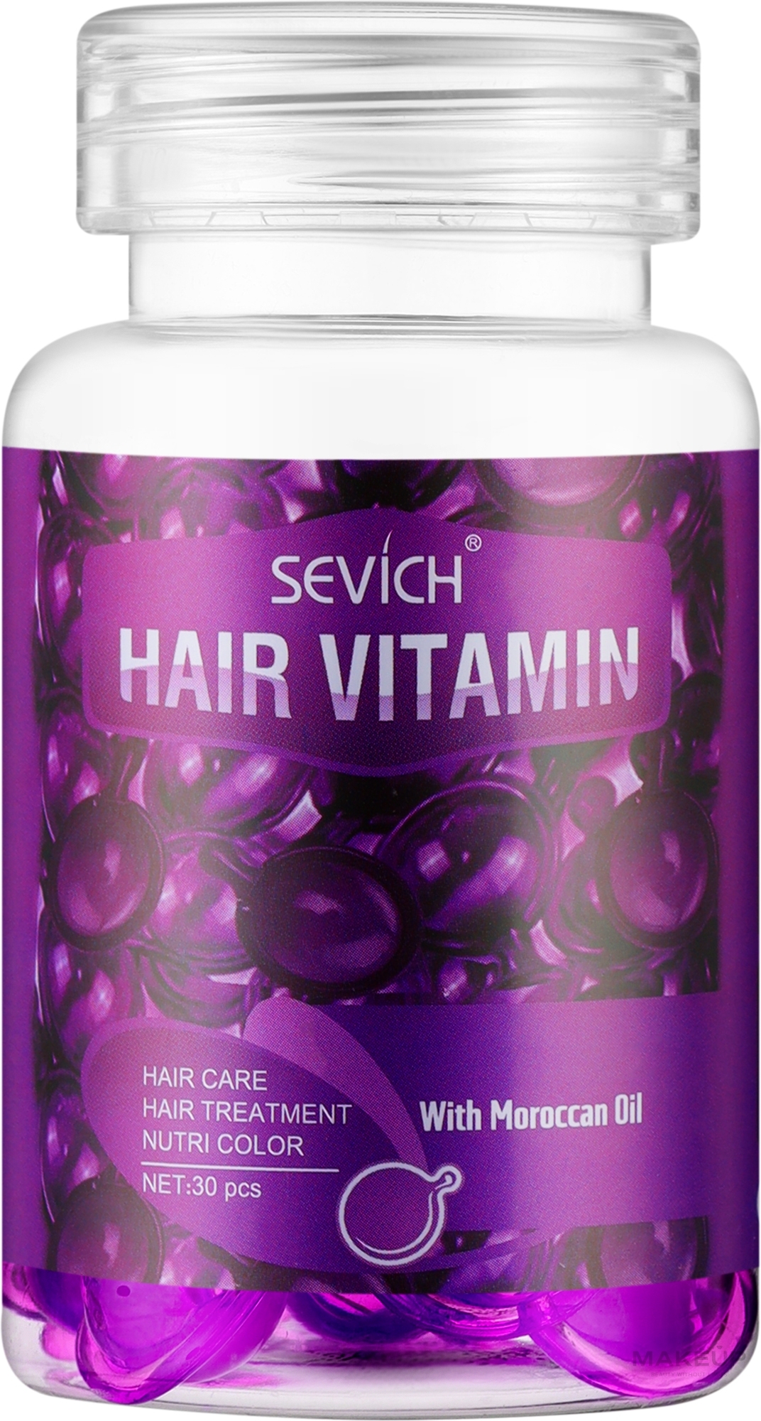 Капсули для волосся "Стоп-пошкодження" - Sevich Hair Vitamin With Morocan Oil — фото 30шт