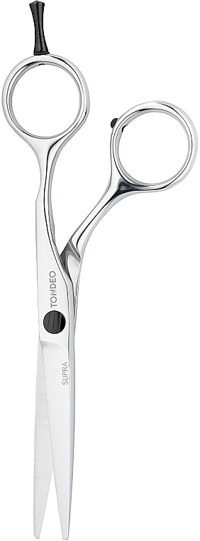 Ножиці перукарські прямі S-Line Supra Offset, 13.97 см - Tondeo 5.5" Black — фото N1