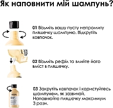 Професійний шампунь для сухого та пошкодженого волосся - L'Oreal Professionnel Serie Expert Absolut Repair Gold Quinoa + Protein Shampoo (рефіл) — фото N8