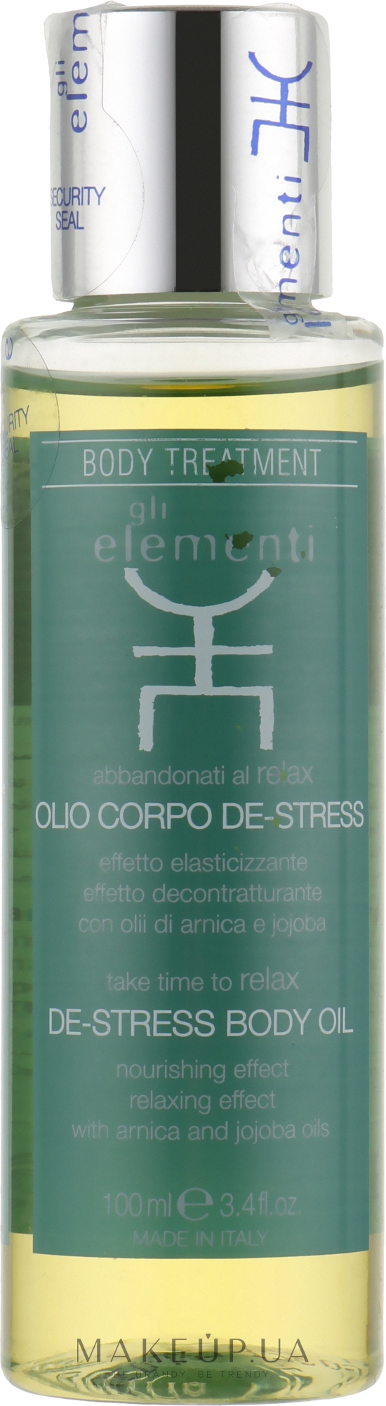 Олія для тіла "Антистрес" - Gli Elementi De-Stress Body Oil — фото 100ml