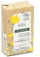 Детское мыло для тела и волос - Klorane Bebe Cleansing Bar With Organic Calendula — фото N2